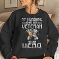 Proud Wife Of A Veteran Us Veteran's Wife Mother's Day Women Sweatshirt Gifts for Her