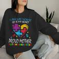 Pround Autism Mom Heart Mother Puzzle Piece Autism Awareness Women Sweatshirt Gifts for Her