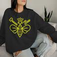 Queen Bee Crown Beekeeping Women Sweatshirt Gifts for Her