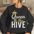 Queen Of The Hive Bee Lover Beekeeping Women Sweatshirt Gifts for Her