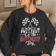 Race Car Mom Of The Birthday Boy Racing Family Pit Crew Women Sweatshirt Gifts for Her