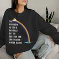 The Rainbow Is God's Promise Christians Religious Bible Women Sweatshirt Gifts for Her