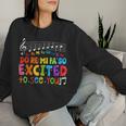 Do Re Mi Fa So Excited To See You Music Teacher Trendy Women Sweatshirt Gifts for Her