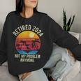 Retired 2024 Decoration Retirement Women Sweatshirt Gifts for Her