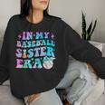 Retro In My Baseball Sister Era For Girls Sis Women Sweatshirt Gifts for Her