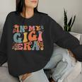 Retro Groovy In My Gigi Era Baby Announcement Women Sweatshirt Gifts for Her