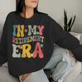 Retro Groovy In My Retirement Era Teacher 2024 Retired Women Sweatshirt Gifts for Her