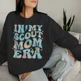 Retro Groovy In My Scout Mom Era Mother's Day Women Sweatshirt Gifts for Her