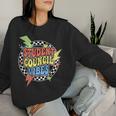 Retro Student Council Vibes Groovy School Student Council Women Sweatshirt Gifts for Her