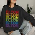 Retro Style Elton Rainbow Women Sweatshirt Gifts for Her