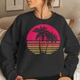 Retro Sunrise Palm Trees - & Sizes Women Sweatshirt Gifts for Her