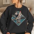 Rockabilly Pin Up Girl Gas Station Old School Repair Rock Women Sweatshirt Gifts for Her