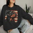 Rottweiler Dog Usa Patriotic Fourth Of July Women Women Sweatshirt Gifts for Her