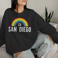 San Diego California Lgbt Gay Pride Rainbow Women Sweatshirt Gifts for Her