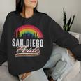 San Diego Pride Lgbt Lesbian Gay Bisexual Rainbow Lgbtq Women Sweatshirt Gifts for Her