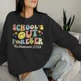 School's Out Forever Retired Teacher Retirement 2024 Women Sweatshirt Gifts for Her