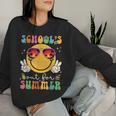 School's Out For Summer Teacher Last Day Of School Groovy Women Sweatshirt Gifts for Her