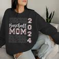 Senior Mom 2024 Class Of 2024 Baseball Mom Graduation 2024 Women Sweatshirt Gifts for Her