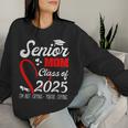 Senior Mom 2025 Class Of 2025 Graduation 2025 Back To School Women Sweatshirt Gifts for Her
