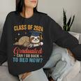 Sloth Graduation Class Of 2024 Graduated Can Go Back To Bed Women Sweatshirt Gifts for Her