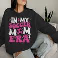 In My Soccer Mom Era Cute Groovy Soccer Mom Women Sweatshirt Gifts for Her