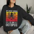 My Spirit Animal Is An Octopus Retro Vintage Women Sweatshirt Gifts for Her