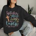 Spoiler Alert Tomb Empty Easter Religious Christian Bible Women Sweatshirt Gifts for Her