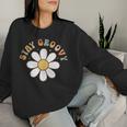 Stay Groovy Retro Hippie 60S 70S 80S Costume Theme Party Women Sweatshirt Gifts for Her