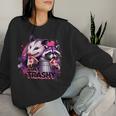 Stay Trashy Raccoon And Opossum Meme Sarcastic Women Sweatshirt Gifts for Her