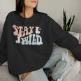 Stay Wild Llama Planner Stickers Women Sweatshirt Gifts for Her