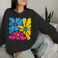 Subtle Pansexual Flower Floral Pan Pride Month Lgbtq Plant Women Sweatshirt Gifts for Her