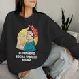 Superhero Social Worker Mom Social Worker Women Sweatshirt Gifts for Her