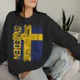 Sweden Flag Women's Children's Sweden Sweatshirt Frauen Geschenke für Sie