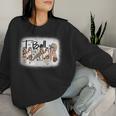 T Ball Mom Leopard Mother's Day Mama Ball Bleached Women Sweatshirt Gifts for Her