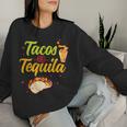 Tacos And Tequila Cinco De Mayo Women Sweatshirt Gifts for Her