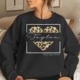 Taylor Best Girl Ever Personalized Leopard Heat Taylor Name Women Sweatshirt Gifts for Her