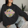 Teacher Groovy Retro Vintage Teaching Men Women Sweatshirt Gifts for Her