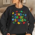 Team 2Nd Grade Squad Brick Builder Back To School Women Sweatshirt Gifts for Her