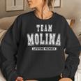 Team Molina Lifetime Member Family Last Name Women Sweatshirt Gifts for Her
