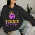 Tennis Queen Tennis Player Athletes Women's Sweatshirt Frauen Geschenke für Sie