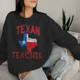 Texan Teacher Flag Proud Texas Vintage Women Sweatshirt Gifts for Her