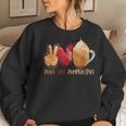 Thanksgiving Fall Peace Love Pumpkin Spice Women Sweatshirt Gifts for Her