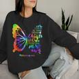 I Can Do All Things Through Christ Butterfly Religious Women Women Sweatshirt Gifts for Her