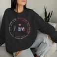 Tie Dye I Am Inspiration Christian Religious Bible Verses Women Sweatshirt Gifts for Her