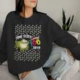 Time Flies 100 Days Teacher Student Frog Fly School Women Sweatshirt Gifts for Her