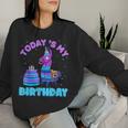 Todays My Birthday Llama Boy Family Party Decorations Women Sweatshirt Gifts for Her