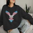 Transgender Bird Phoenix Trans Pride Flag Lgbt Kid Women Sweatshirt Gifts for Her