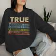 True Family Name True Last Name Team Women Sweatshirt Gifts for Her