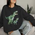 Tyrannosaurus Rex T-Rex Dino Papa Mama Und Kind Männertag Sweatshirt Frauen Geschenke für Sie