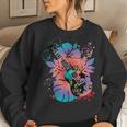 Ukulele Music And Hibiscus Flowers Uke Women Sweatshirt Gifts for Her